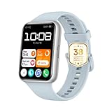 Huawei Watch Fit 2 Smartwatch mit GPS, Bluetooth-Anrufe, gesundes Lebensmanagement, Lange Batterielaufzeit, schnelles Training, SpO2-Überwachung, Blau, Sportuhr