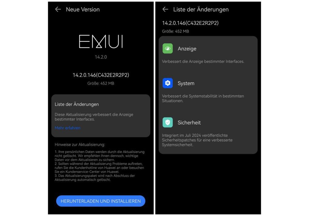 HUAWEI P60 Pro Firmware Update 1