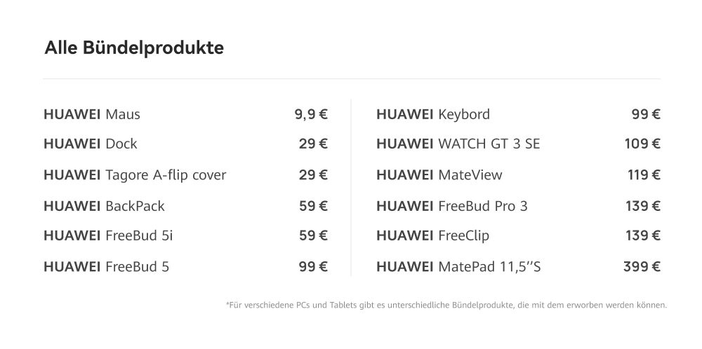 HUAWEI Deals Online Store Gutschein Angebote