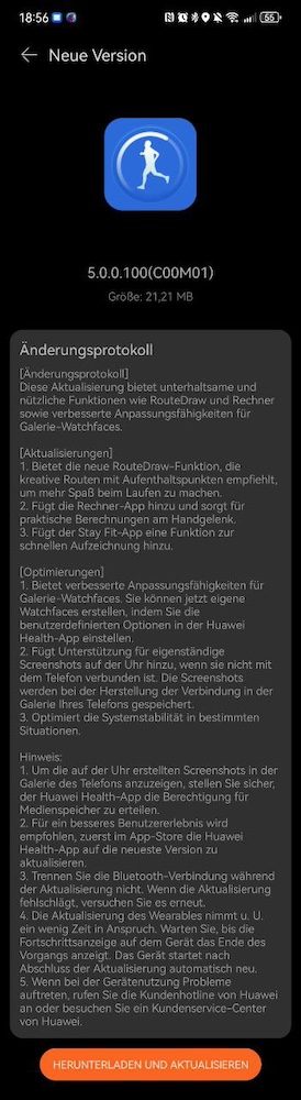 HUAWEI Watch GT 5 und GT 5 Pro Firmware Update - 5.0.0.100 4